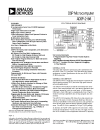 Datasheet ADSP-2186 manufacturer Analog Devices